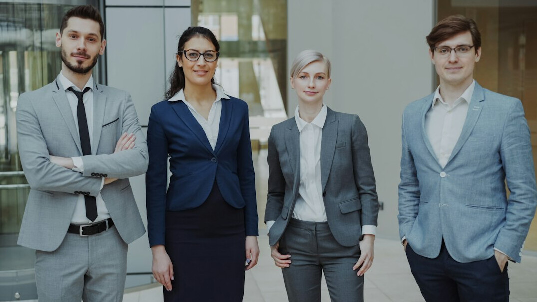 healthy corporate team