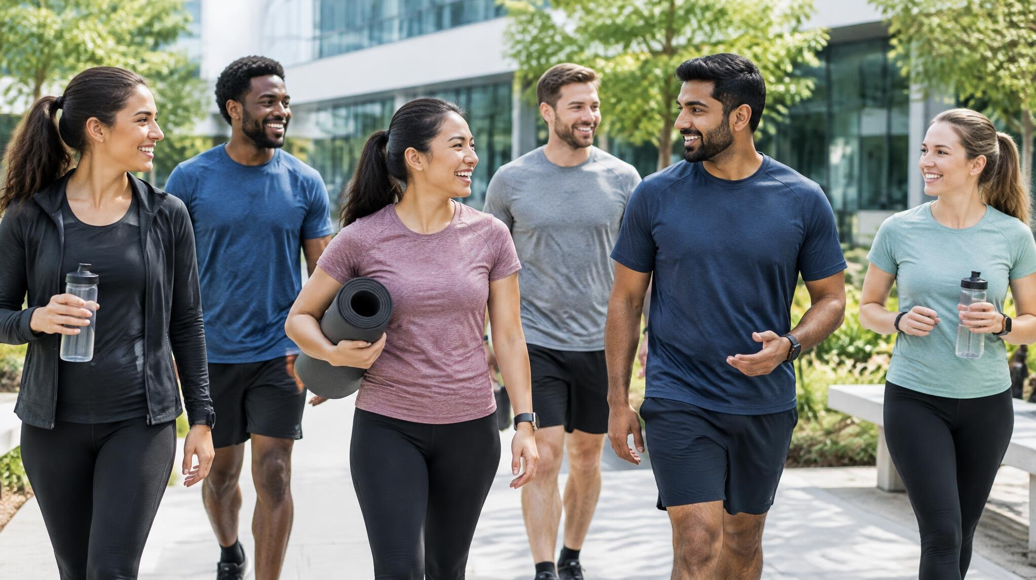group fitness in office